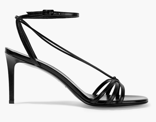 Saint Laurent<p><a target=\"_blank\" href=\"https://www.net-a-porter.com/ua/en/product/684556/saint_laurent/kate-glossed-leather-sandals\">net-a-porter.com</a></p>