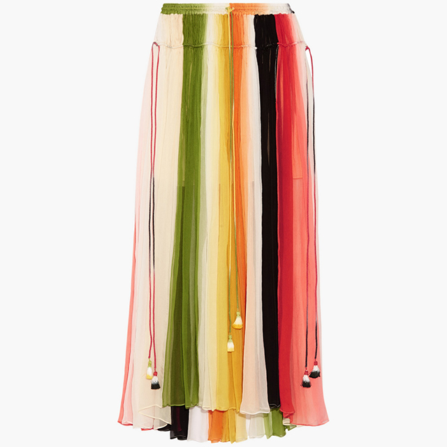 Chloé<p><a target=\"_blank\" href=\"https://www.net-a-porter.com/ua/en/product/685099/Chloe/striped-silk-crepon-maxi-skirt\">net-a-porter.com</a></p>