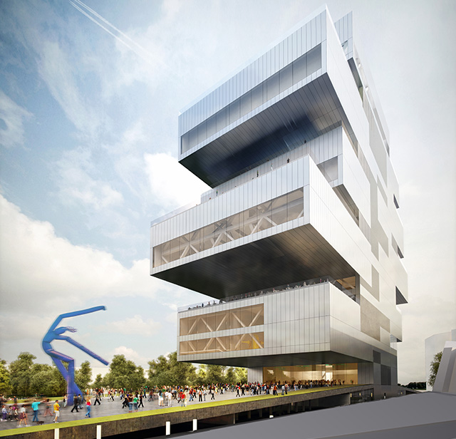 Проект-победитель конкурса на новое здание ГЦСИ. Бюро Heneghan Peng Architects