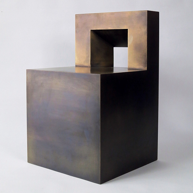GV Bronze Chair,  диз. Д. Нески, Casati Gallery. Патинированная бронза. Тираж 8 экз.