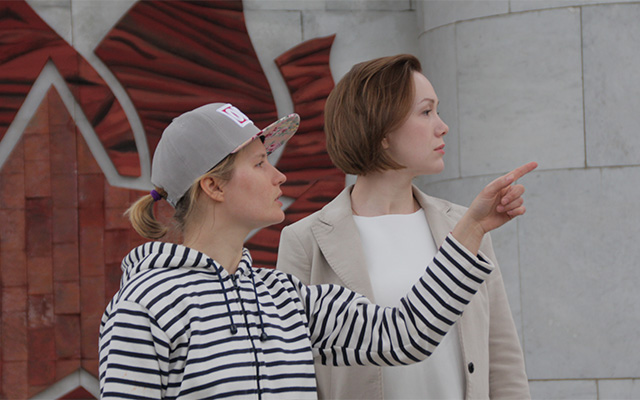 Съемки фильма \"Пионеры-герои\"