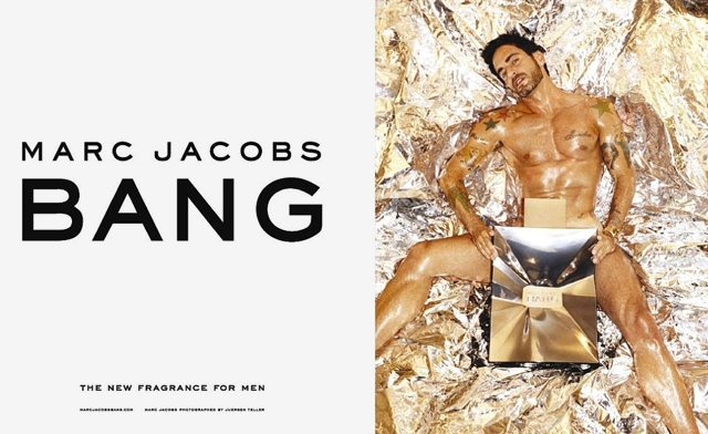 рекламная кампания аромата Bang с участием Marc Jacobs