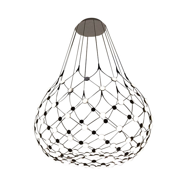 Подвесной светильник D86, колл. Mesh, диз. Ф. Гомес Пас, LucePlan. Металл,  метакрилат