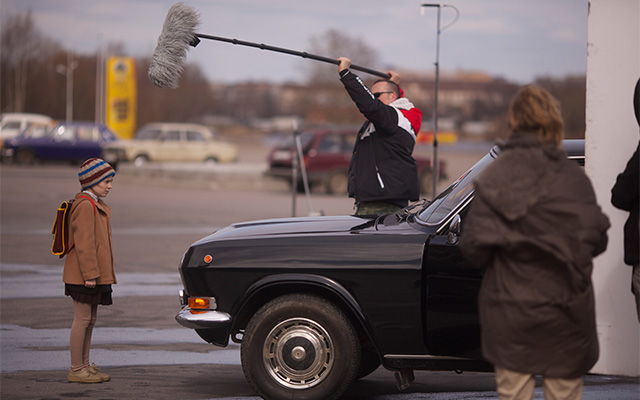 Съемки фильма \"Пионеры-герои\"