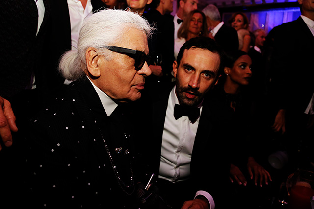 Карл Лагерфельд и Рикардо Тиши