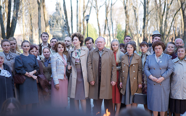 Съемки фильма \"Пионеры-герои\"