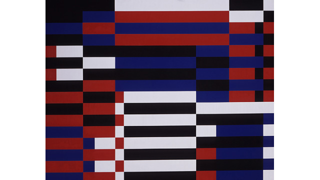 Karl Benjamin \"Bars #7\" около 1955