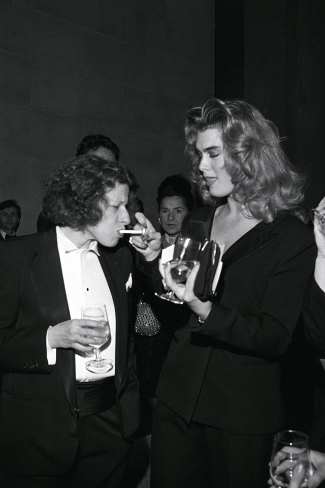 Френ Лейбовиц и Брук Шилдс, 1990