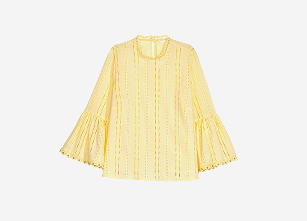 Блузка<p><a target=\"_blank\" href=\"http://www2.hm.com/ru_ru/productpage.0551191004.html#Светло-желтый\">H&amp;M</a></p>