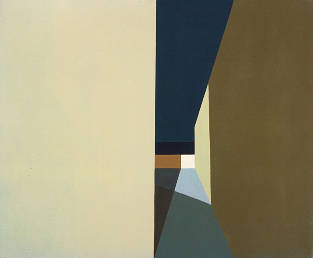 \"Night Lights and Shadows\", Helen Lundeberg, 1959