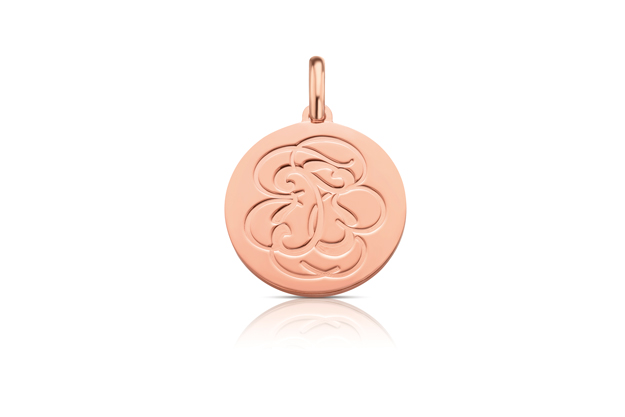 Подвеска Rubric из серебра с розовой вермейлью, 6900 руб.