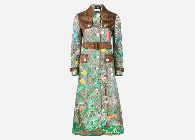 Тренч, Gucci<p><a style=\"\" target=\"_blank\" href=\"https://www.farfetch.com/uk/shopping/women/gucci-tian-print-gg-supreme-coat-item-11782726.aspx?storeid=9359&amp;from=listing&amp;tglmdl=1\">Farfetch</a></p>