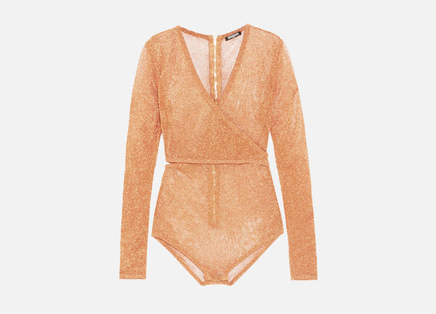 Боди, Balmain<p><a style=\"\" target=\"_blank\" href=\"https://www.theoutnet.com/en-GB/Shop/Product/Balmain/Cutout-wrap-effect-metallic-stretch-knit-bodysuit/1001975?cm_mmc=LinkshareUK-_-Hy3bqNL2jtQ-_-Custom-_-LinkBuilder&amp;siteID=Hy3bqNL2jtQ-1y2PVZLHg9G17RT30ZQeXA&amp;tp=143569&amp;polyvore.com=polyvore.com\">Theoutnet.com</a></p>
