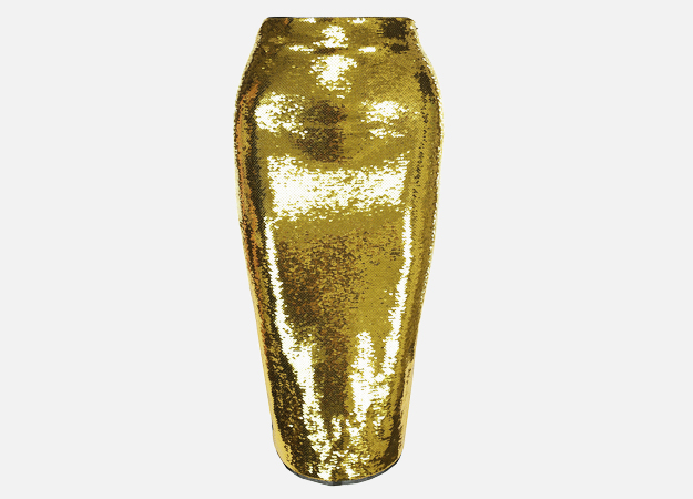 Юбка, Tom Ford<p><a style=\"\" target=\"_blank\" href=\"https://www.tsum.ru/catalog/yubki-2507/yubka_karandash_s_payetkami-5222760-color-zolotoy.html\">ЦУМ</a></p>