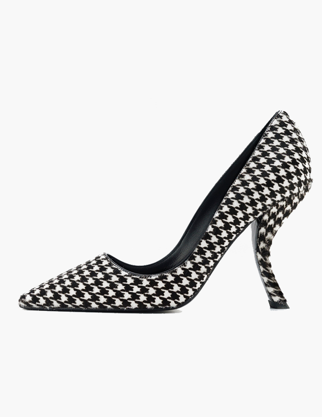 Roger Vivier. \"Virgule Houndstooth,\" Fall 2014