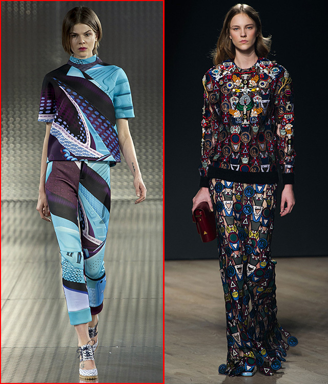 Mary Katrantzou весна-лето 2014; Mary Katrantzou осень-зима 2014/15