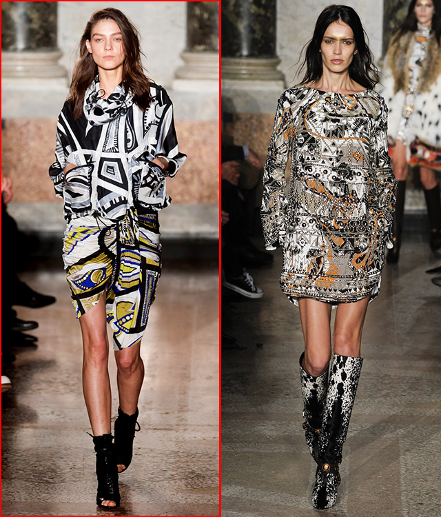 Emilio Pucci весна-лето 2014; Emilio Pucci осень-зима 2014/15