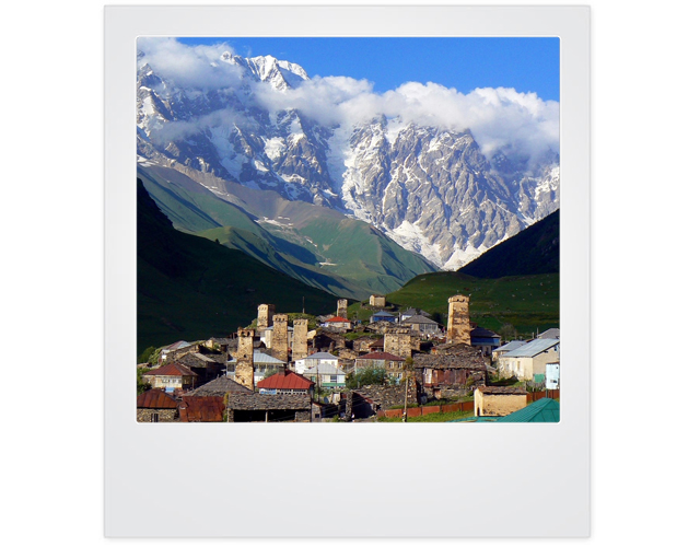 Вид на Кавказские горы