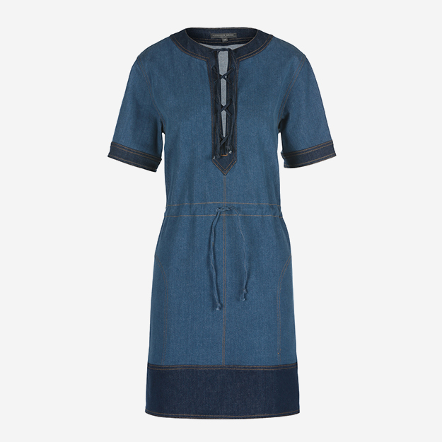 Джинсовый сарафан Alexander McQueen. Было - 67 650 рублей. Стало - 33 850 рублей.