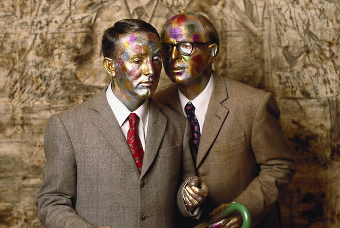 Гилберт и Джордж, «Поющая скульптура», 1991