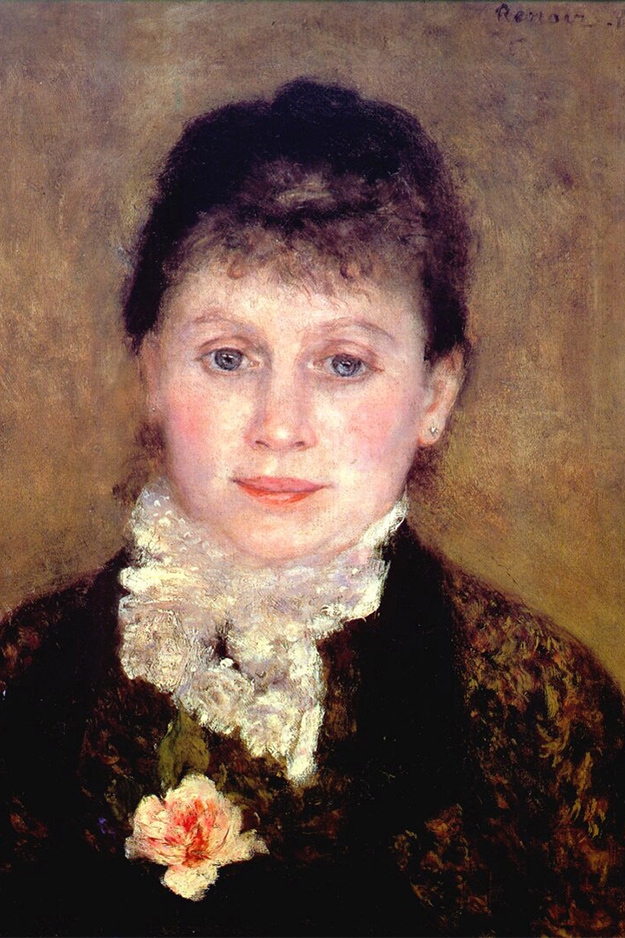 Пьер Огюст Ренуар, «Женщина в белом жабо»