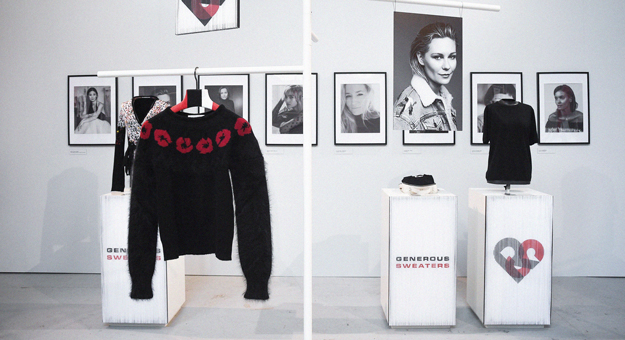 Кирстен Данст и Кристин Скотт Томас создали свитеры для благотворительного проекта Sonia Rykiel