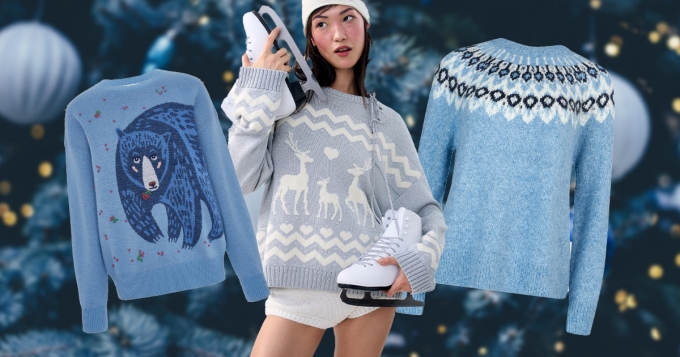 С оленями, в пайетках и как у Адидаса из «Слово пацана»: 15+  свитеров для праздничного настроения и просто так