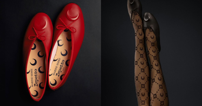 В ассортименте KM20 появилась коллаборация Marine Serre x Repetto