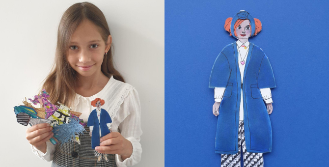 Дети рисуют самые яркие образы из коллекций сезона весна-лето 2021