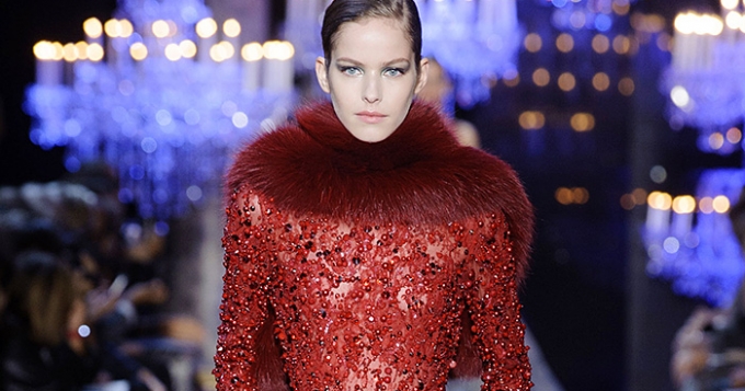 Неделя высокой моды в Париже: Elie Saab, осень-зима 2014