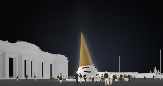 У ворот парка Горького появится елка в виде мороженого