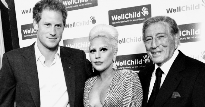 Принц Гарри на концерте Леди Гаги и Тони Беннетта