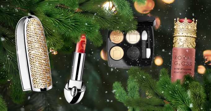 Тени в короне и помада в пайетках: смотрим на рождественские коллекции макияжа