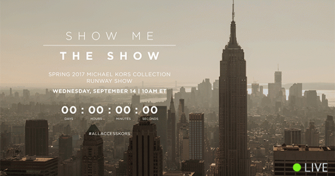 Прямая трансляция показа Michael Kors Collection, весна-лето 2017