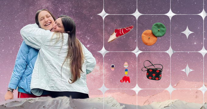 Новогодний вишлист сестер Григалашвили: берет, бабуши, архивы Prada и YSL