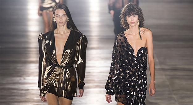 Парижская неделя моды: Saint Laurent, весна-лето 2017