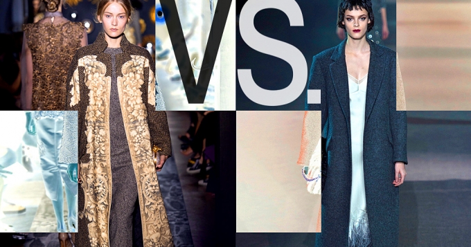 Платье + пальто: Valentino VS Louis Vuitton