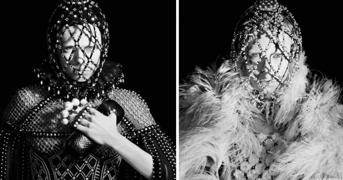 Эди Кэмпбелл в рекламной кампании Alexander McQueen