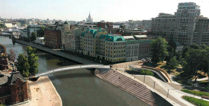 На Якиманке появится новый пешеходный мост через Москву-реку