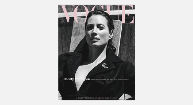 Кристи Тарлингтон позирует в пальто Jacquemus на обложке нового номера польского Vogue