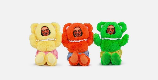 Aphex Twin выпустил плюшевых медвежат со своими портретами