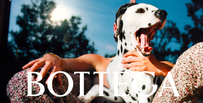 В новой кампании Bottega Veneta снялись далматинец и попугай