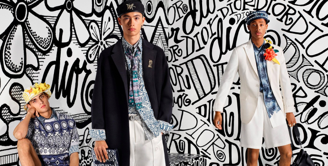 Монограммы и графика Шона Стусси: Dior Men показал кампанию осенне-зимней коллекции