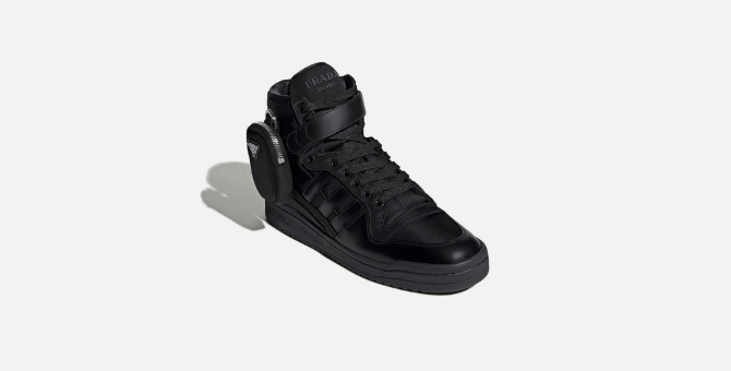 Prada и adidas вместе переосмыслили кроссовки Forum