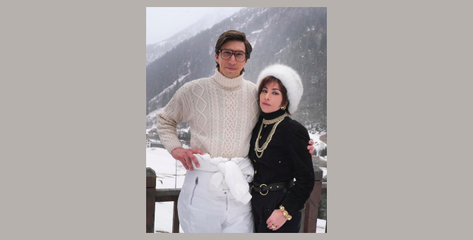 Появился первый официальный кадр с Леди Гагой и Адамом Драйвером в фильме о семье Гуччи