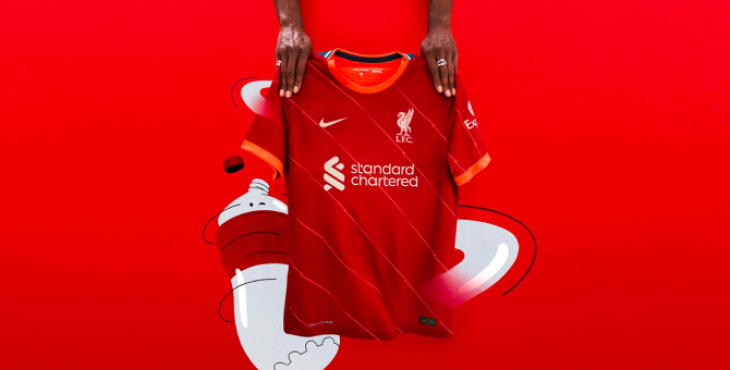Nike переосмыслил форму 1964 года для футбольного клуба «Ливерпуль»