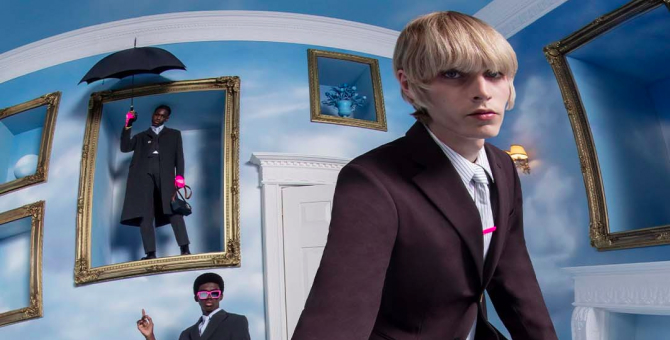 Модели позируют на фоне облаков в новой кампании Louis Vuitton