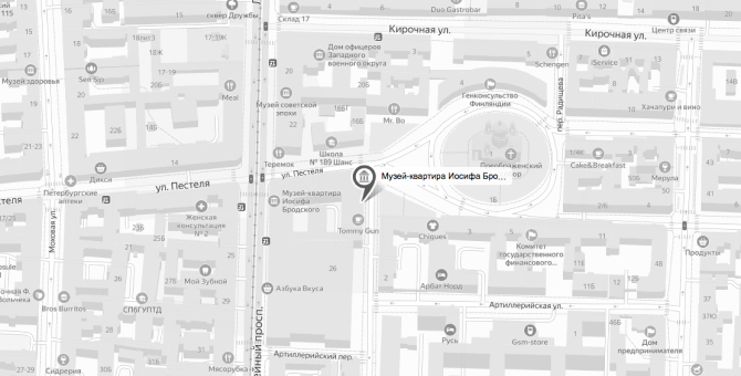 В Санкт-Петербурге грабитель проник в музей-квартиру Иосифа Бродского