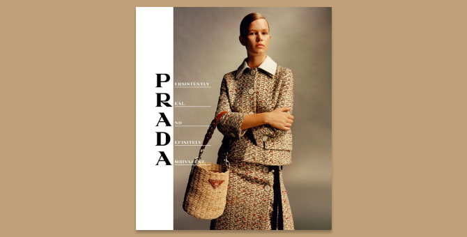 Prada собирает образ идеальной женщины в новой весенне-летней кампании