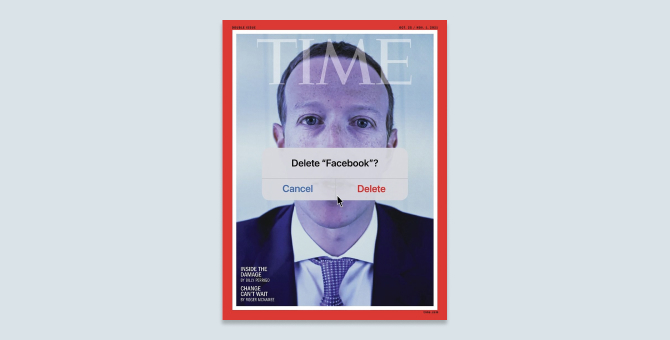 «Удалить Facebook?» Time показал новую обложку с Марком Цукербергом
